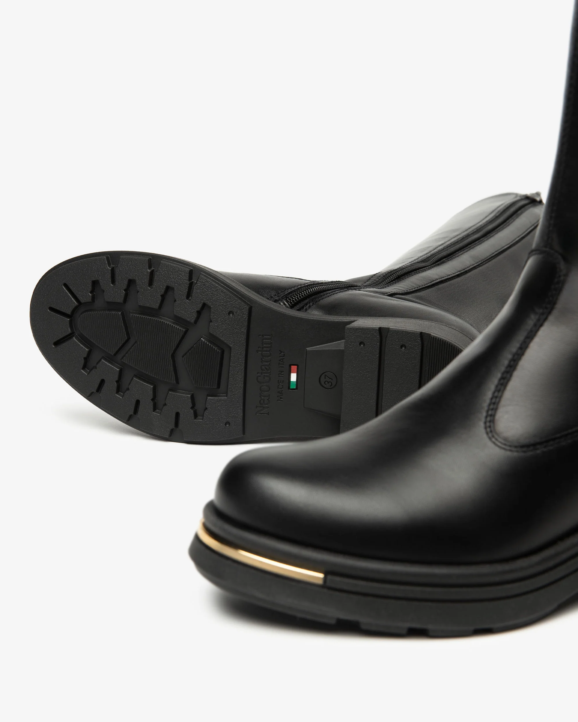 Women’s Leather and Technical Fabric Boots - Image 4
