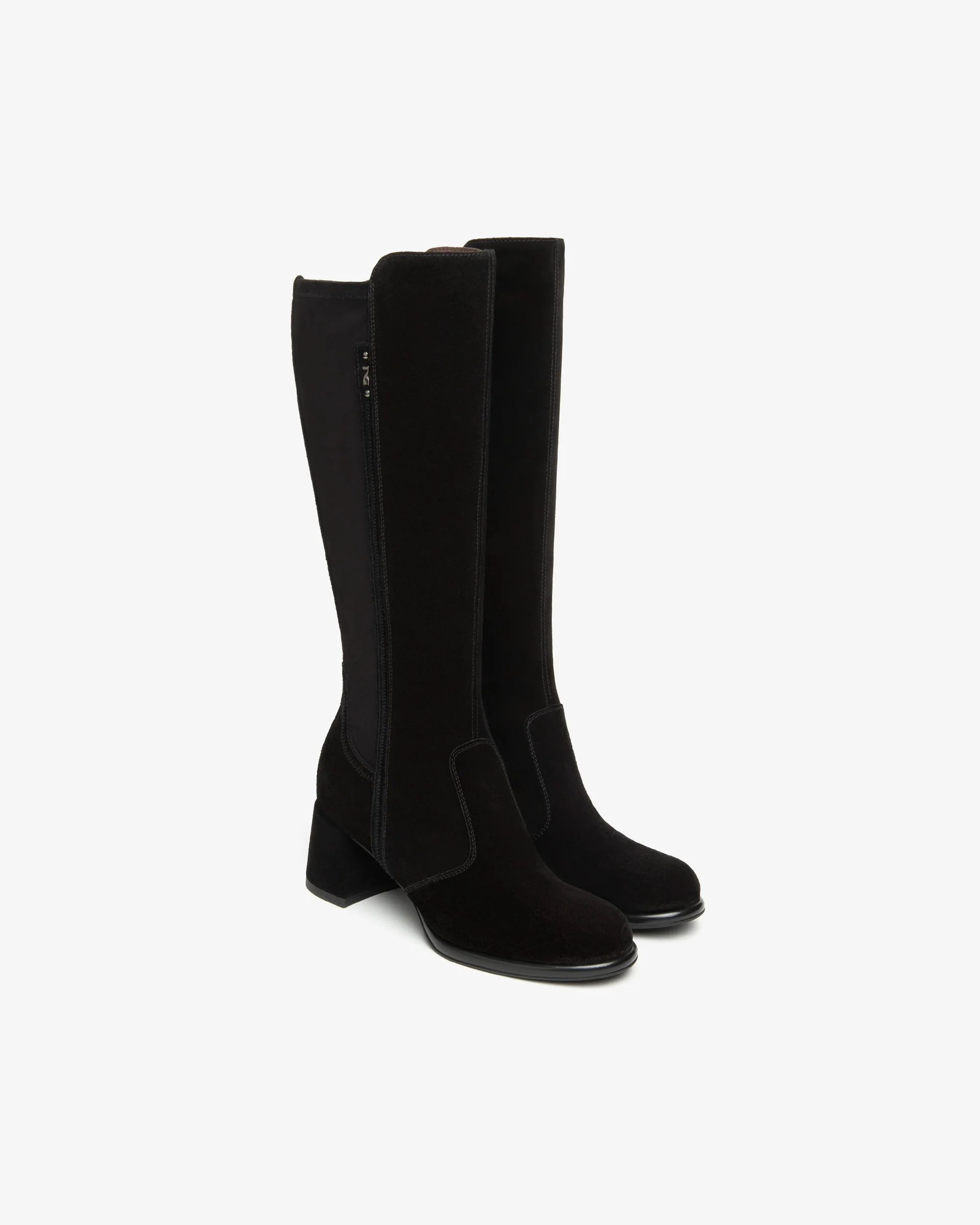 Women’s Suede and Technical Fabric Boots - Image 2