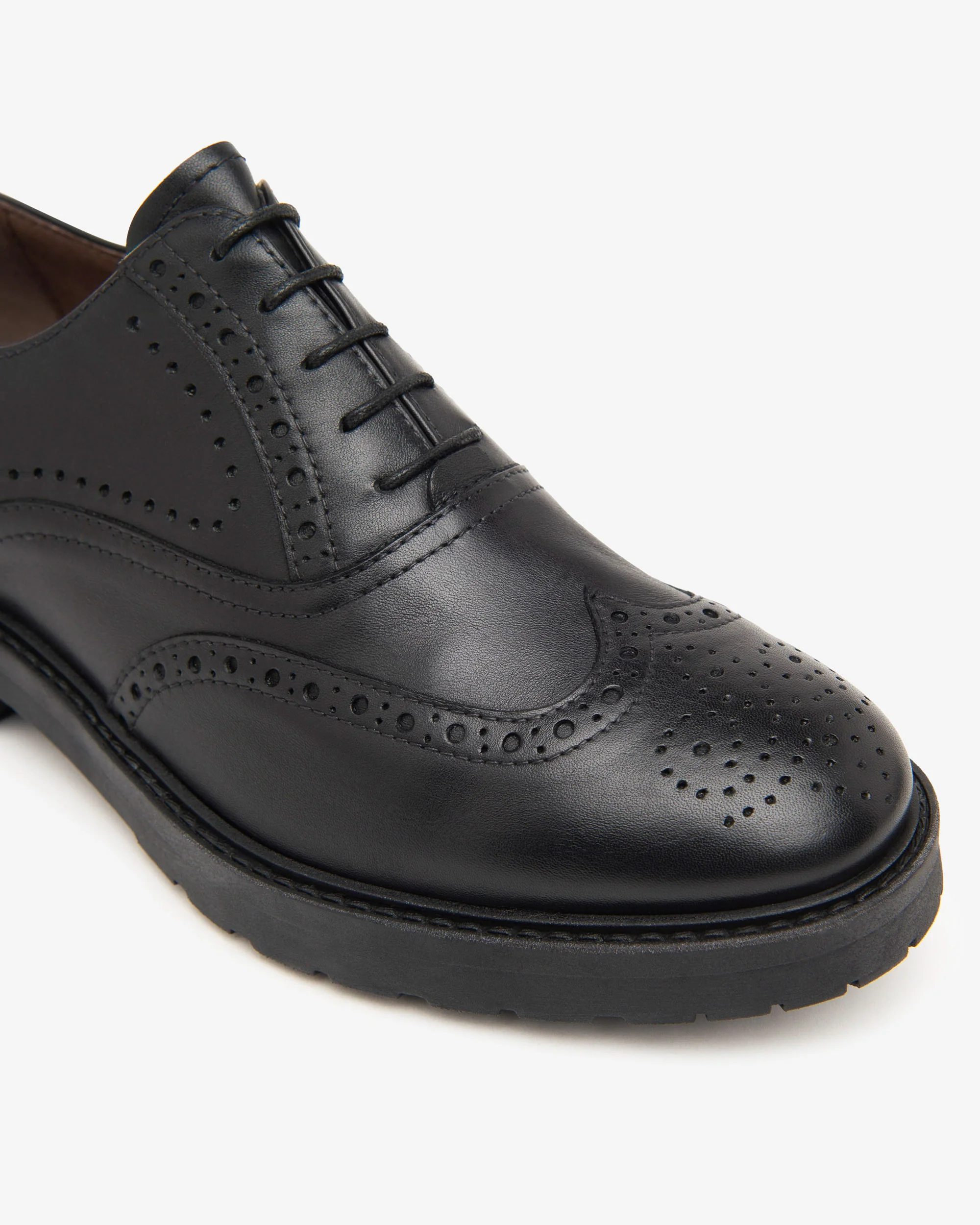 Women’s Leather Tie-Up Shoes - Image 3