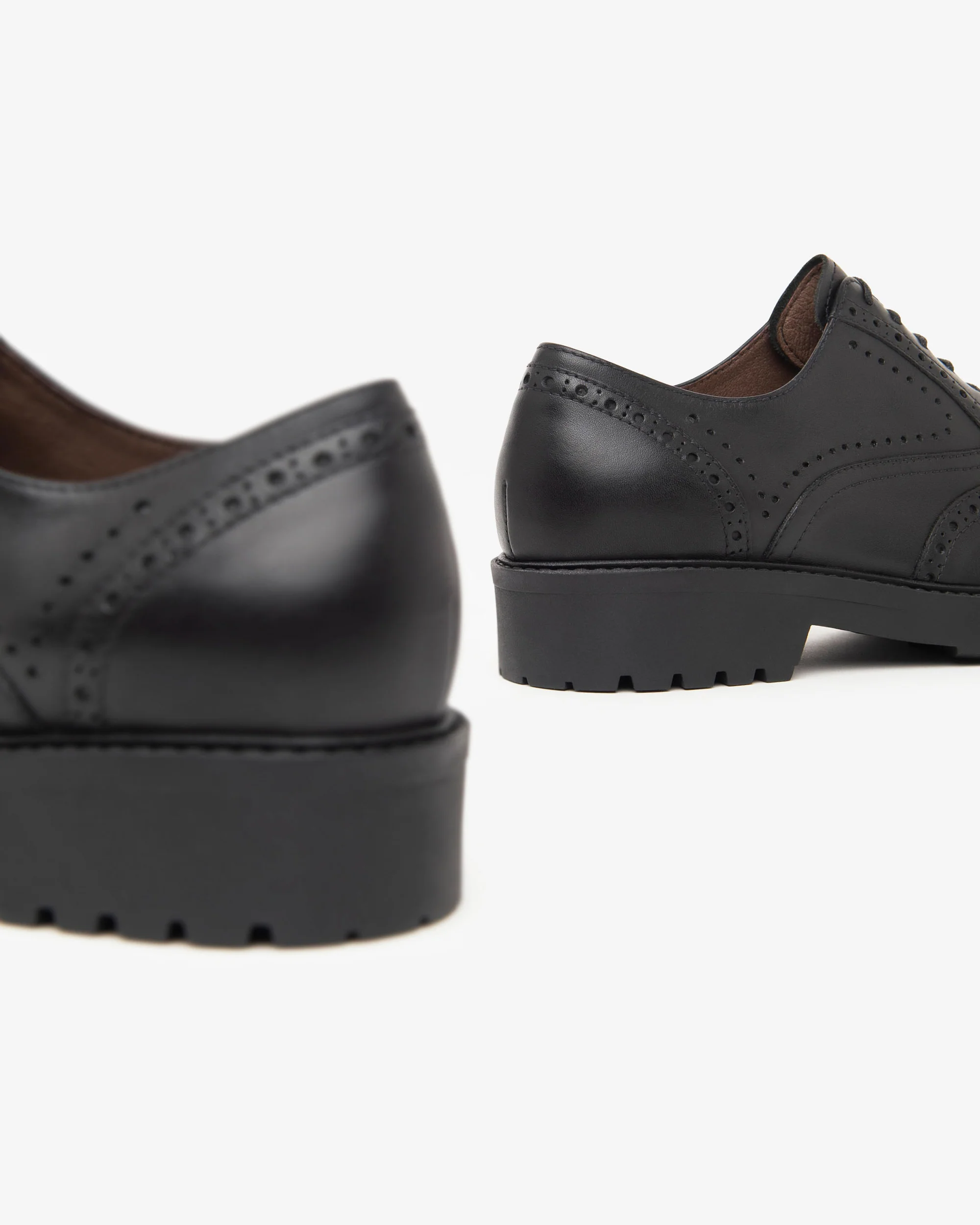 Women’s Leather Tie-Up Shoes - Image 4